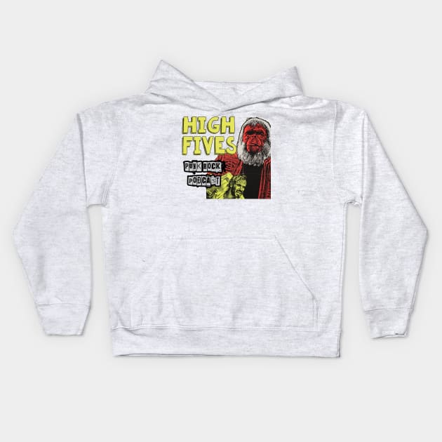 Damn Those Apes Kids Hoodie by HighFivesPunkRockPodcast